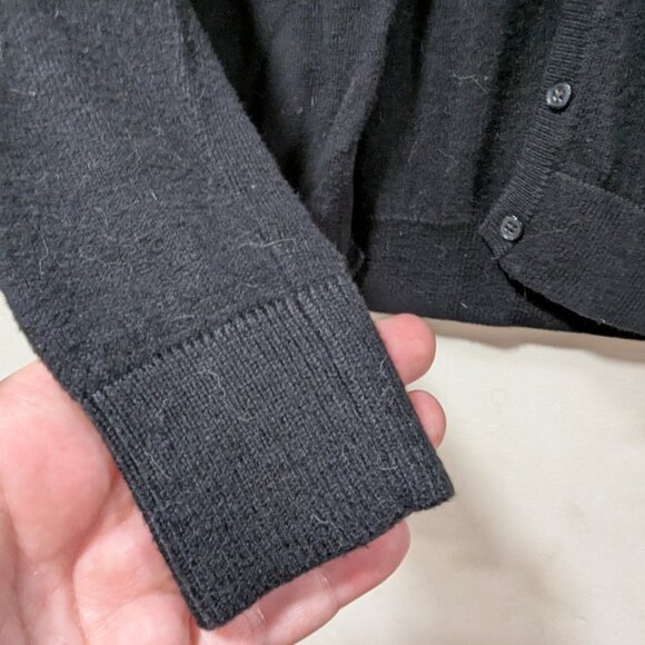 Old Navy Black Button Up Long Sleeve Cardigan Sz XS - Picture 4 of 6